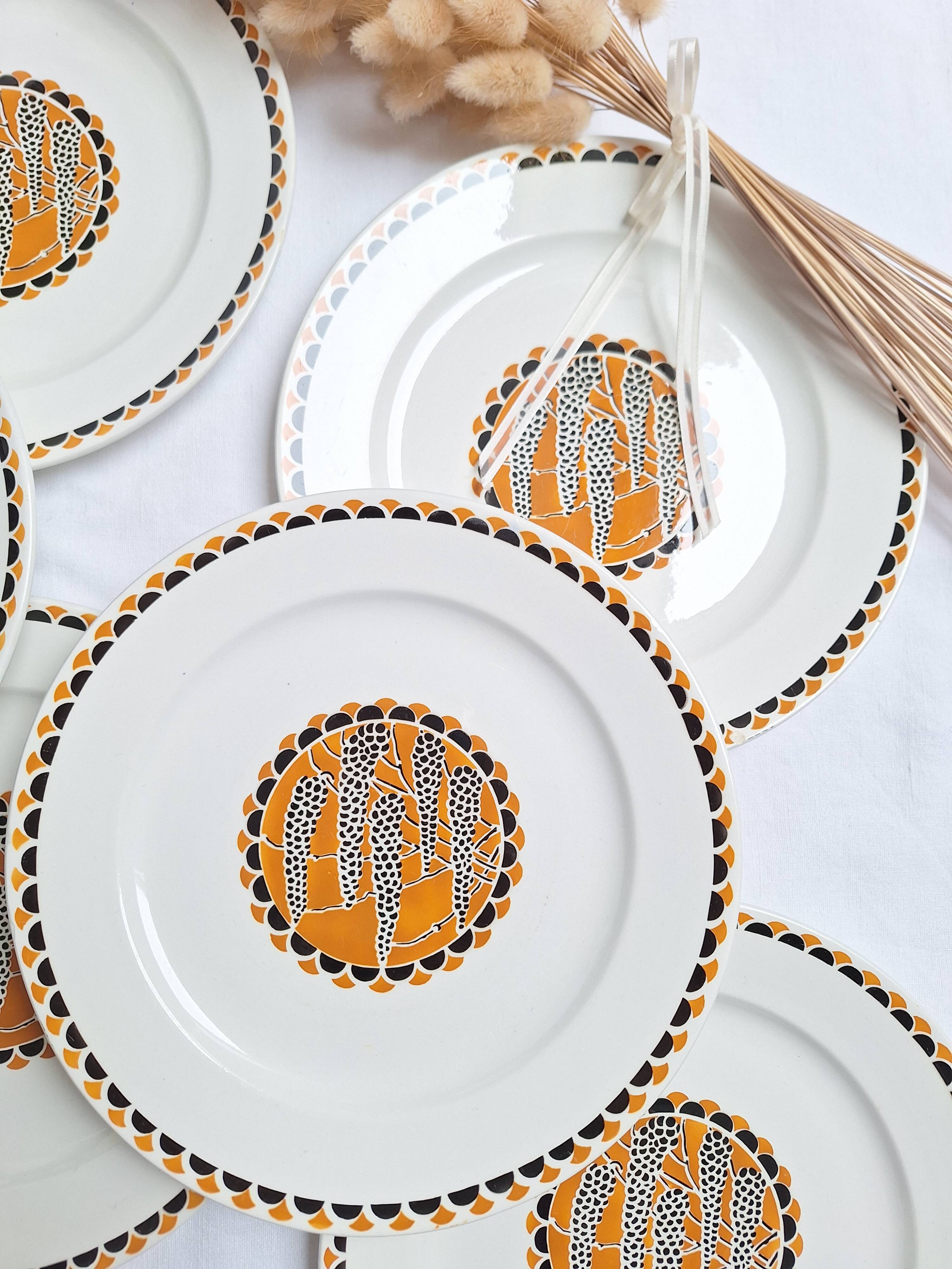 Flat plates Sarreguemines model Nomeny