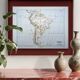 South America, vintage map, 1887, Authentic