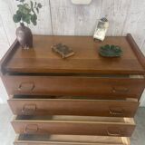 Vintage chest of drawers with tapered legs