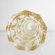 Yellow glass vase by Josef Hoffman for Moser