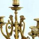 Paire de grands candélabres 7 feux - 69 cm - Bronze - Putti