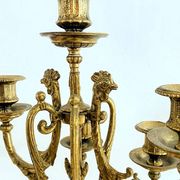 Pair of large 7-light candelabra - 69 cm - Bronze - Putti