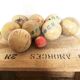 Ancien jeu de boules en bois