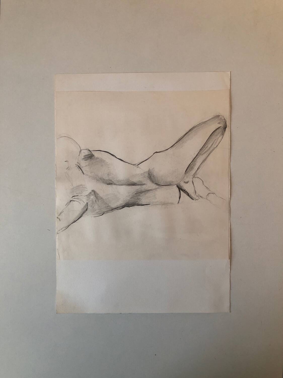 Naked back lying down