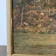 Landscape with cows, signed Abel Gay.