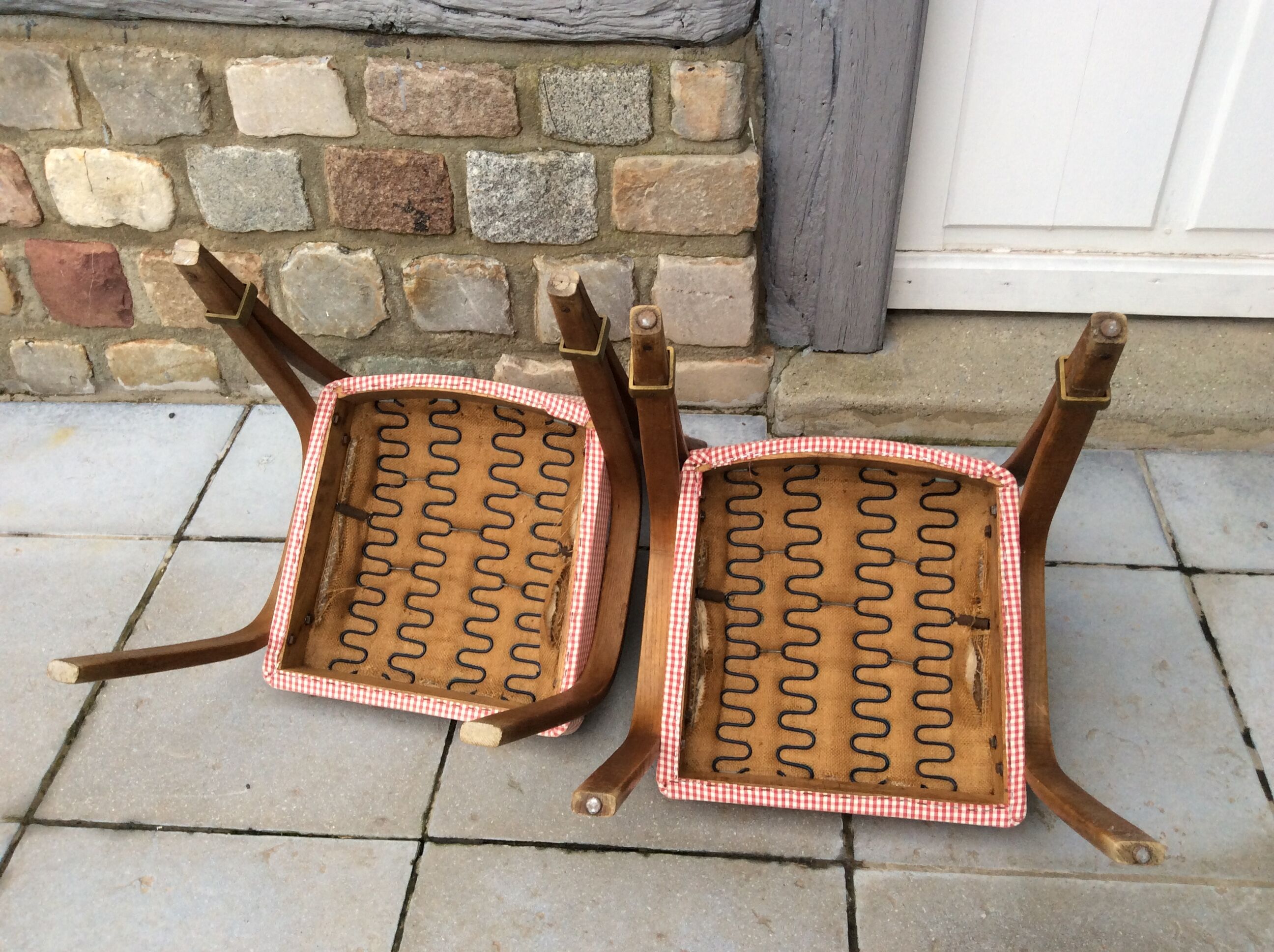 Pair of bridge chairs