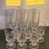 Vintage stemmed glasses