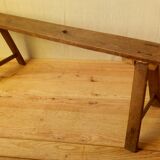 Little farm in oak bench