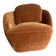 Alpine AMPM velvet orange ball chair