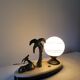 Marble night light lamp with antelope