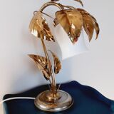 Golden metal lamp