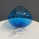 Empoli Blue large cognac glass shape vase 1960s
