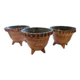 Three large ceramic plant pots Accolay