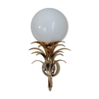 Luminaire wall lamp golden palm tree Sergio Terzani numbered