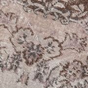 Brown floral turkish area rug, 208x115cm