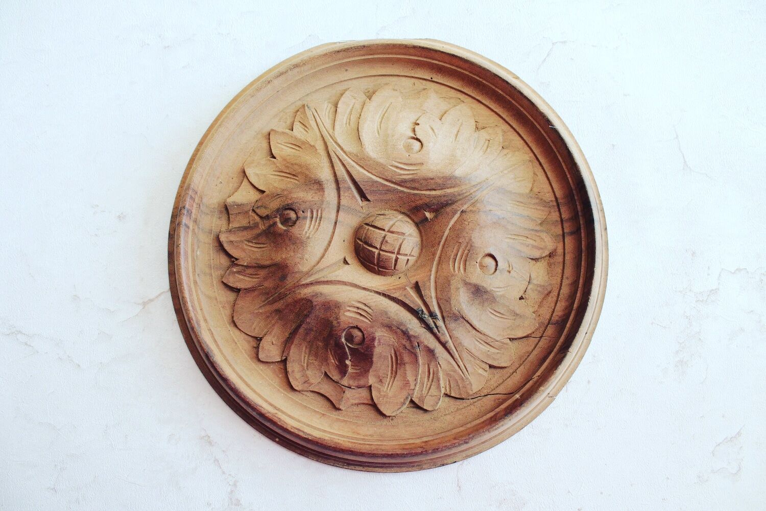 Antique decoration carved in wood