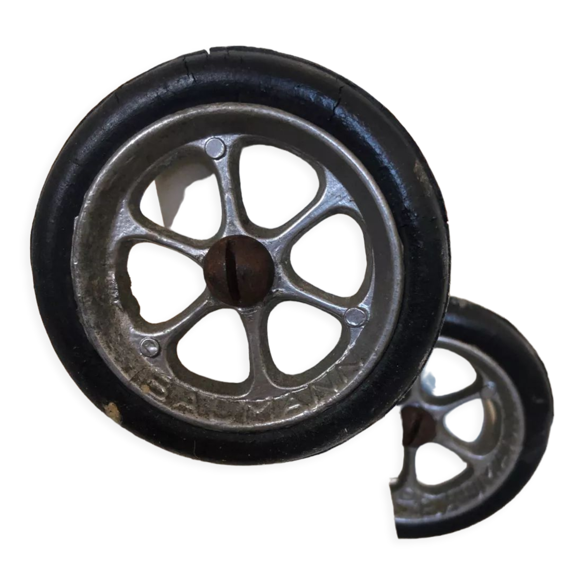 High chair bebe baumann vintage white wood