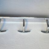 3-hook coat rack, chrome-plated, 60s