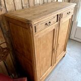 Large antique high oak sideboard