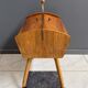 Sewing box on legs and wheels