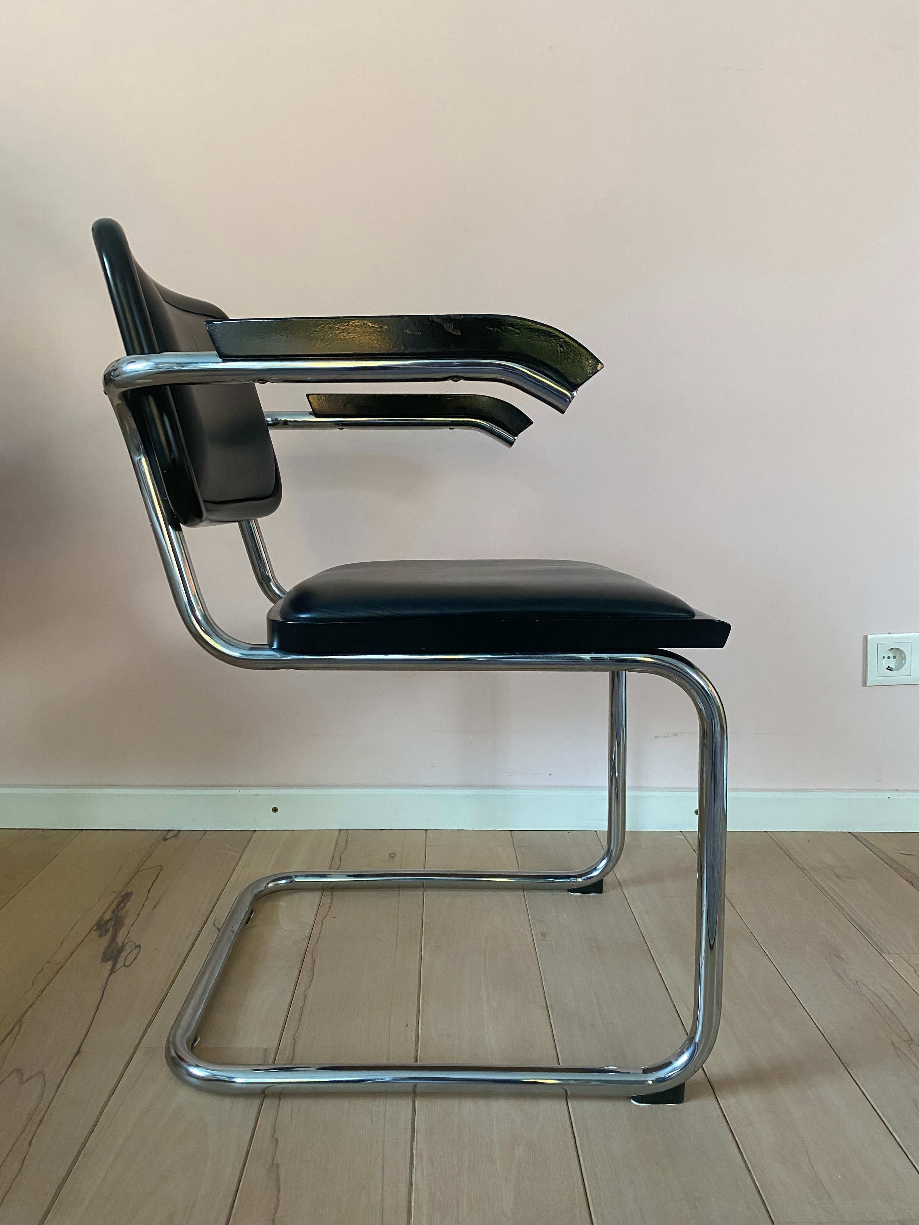 Ensemble de 2 chaises vintage design B32 Cesca Marcel Breuer