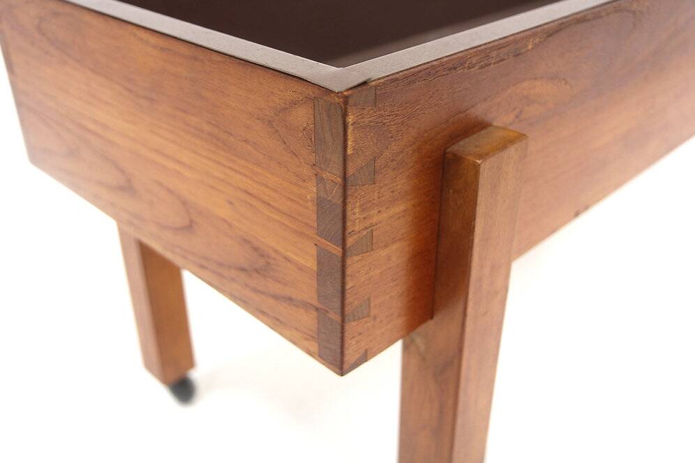 Scandinavian indoor planter in teak, Sweden, 1960