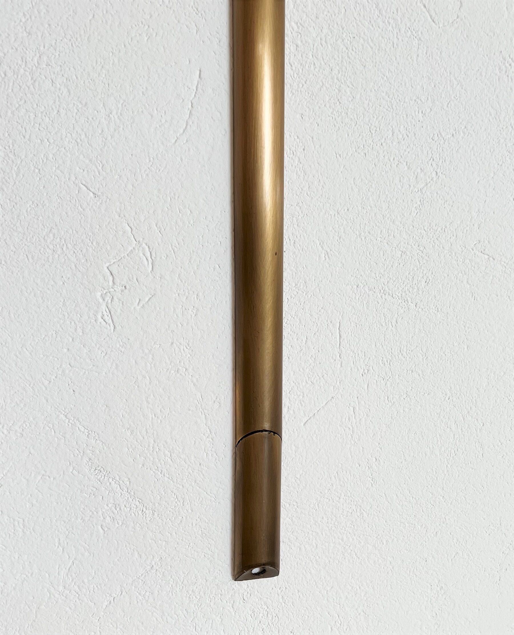 Florian Schulz Vintage Wall Sconce in Brushed Brass, 1970s