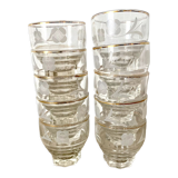 Antique floral water glasses
