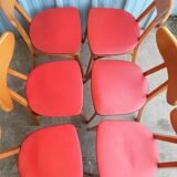 Set of 6 luterma "banana" chairs