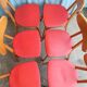 Lot de 6 chaises luterma "banane "