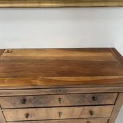 Louis Philippe chest of drawers in solid cherry wood, 19th century.
