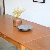 Teak table with Italian extensions 125cm