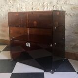 Vintage HI-FI cabinet in smoked plexiglass, Circa 1970