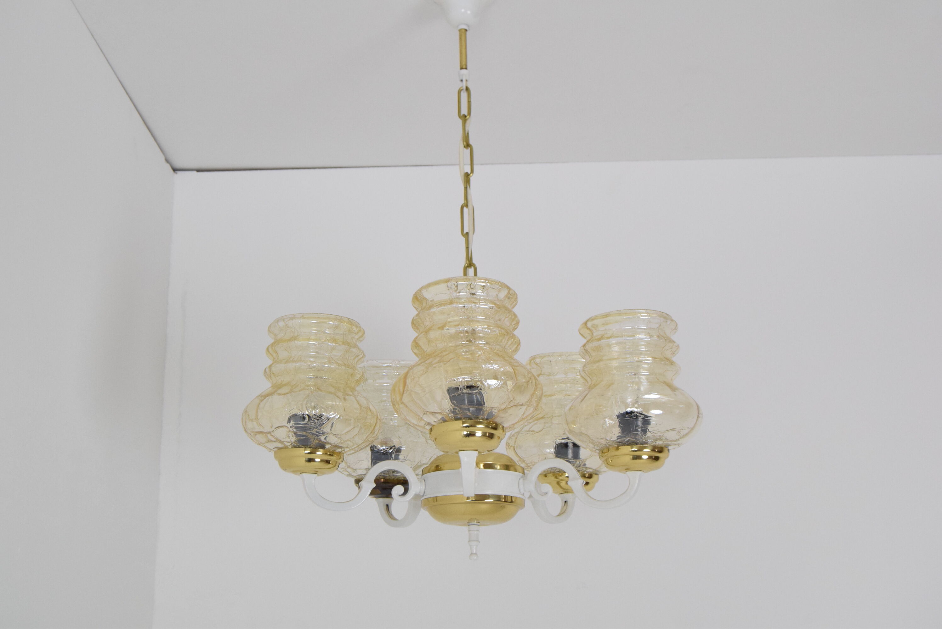 Mid-century Chandelier,Czechoslovakia,1970's.
