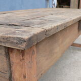 Solid wood farm table