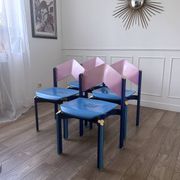 Lot de 4 chaises années 80