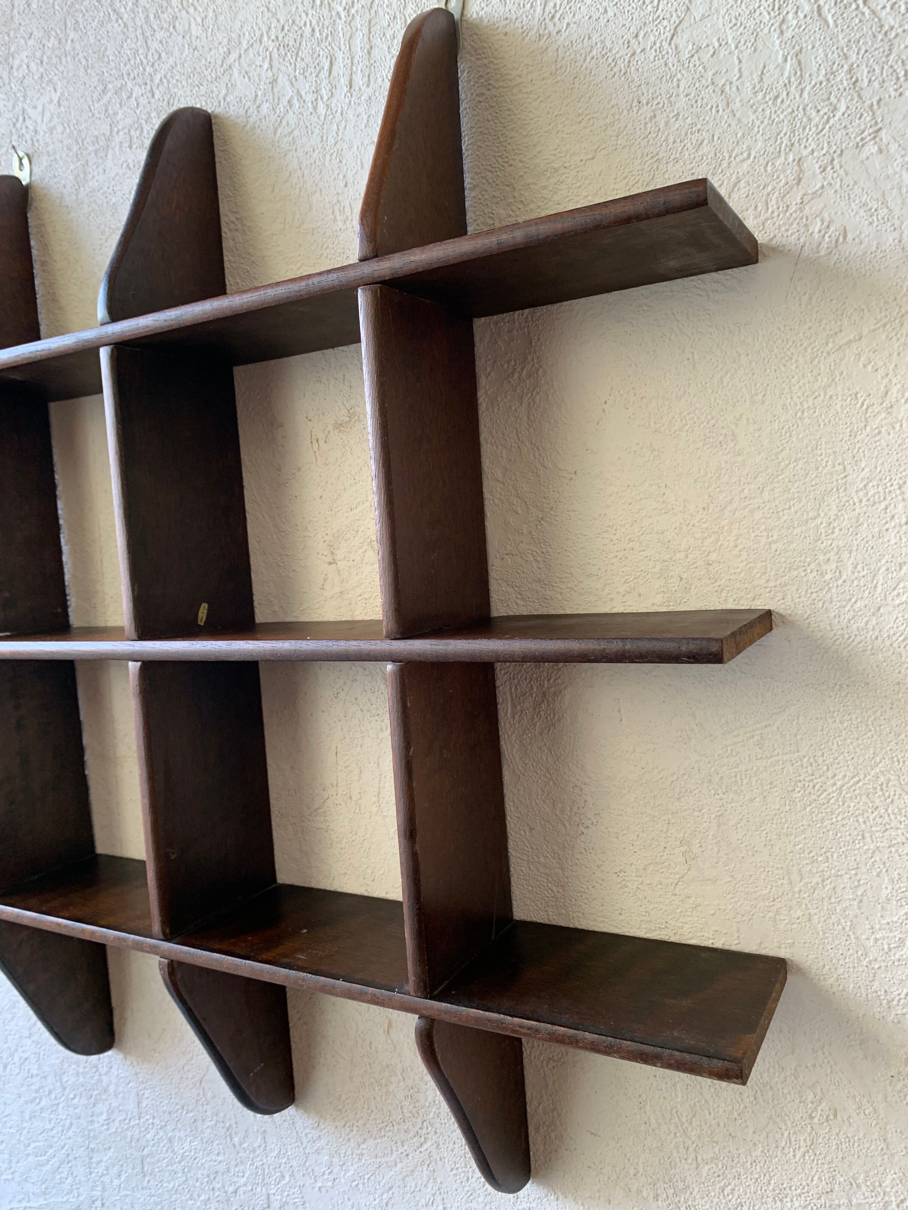 Wall shelf exotic wood