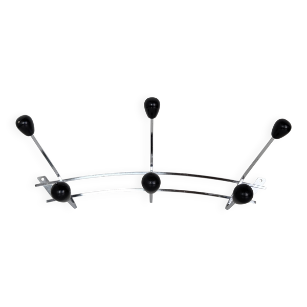 Porte-manteaux mural chrome