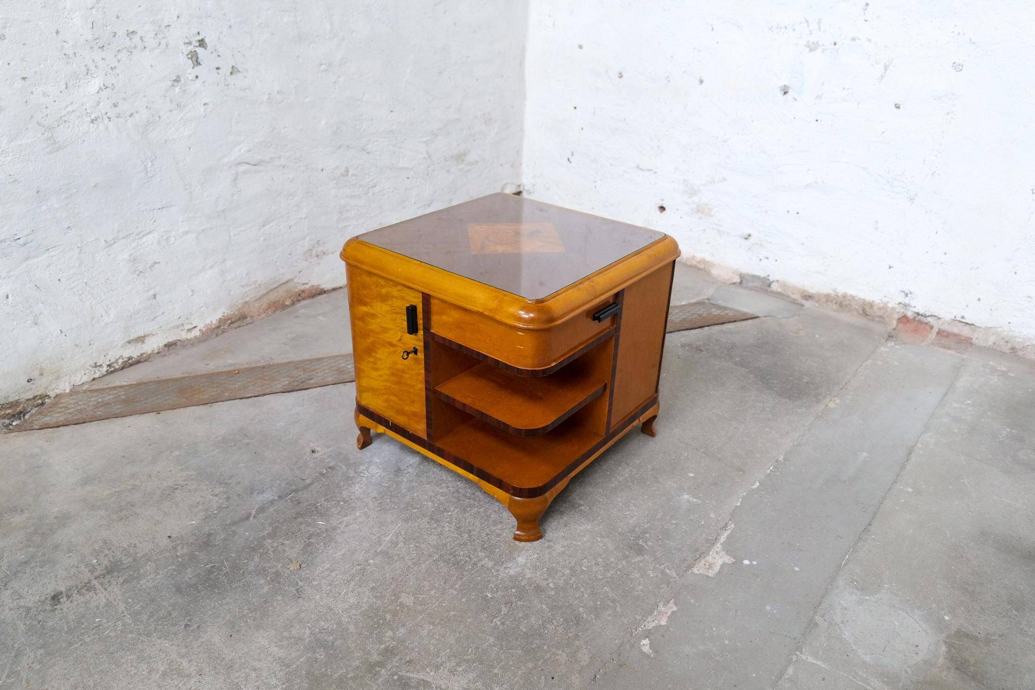 Art Deco side table / Dry bar Sweden, 1930s