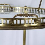 Mid-Century Modern Brass and Glass Bar Cart 1970s.