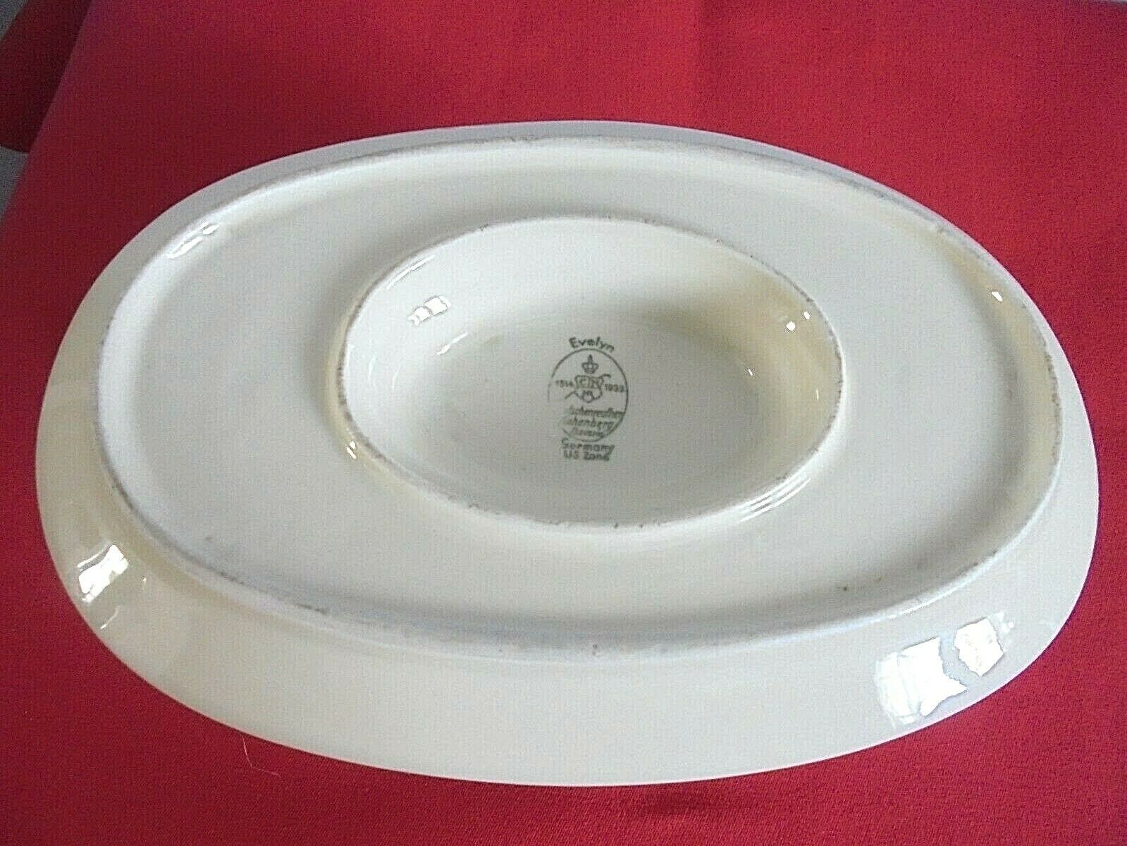 White ceramic saucière Hutschenreuther Hohenberg Evelyn US