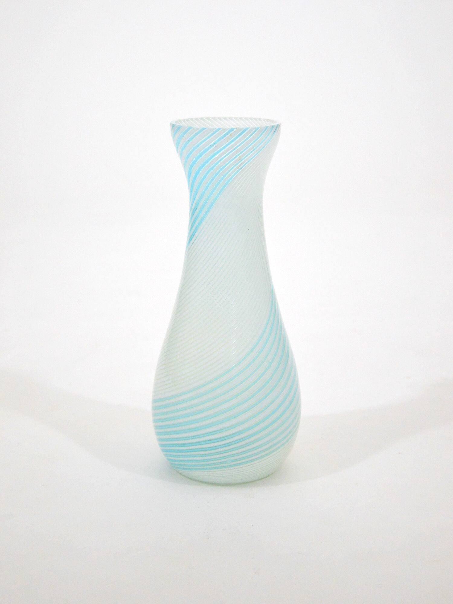Vase en verre de Murano 'Mezza Filigrana' Par Dino Martens Pour Aureliano Toso