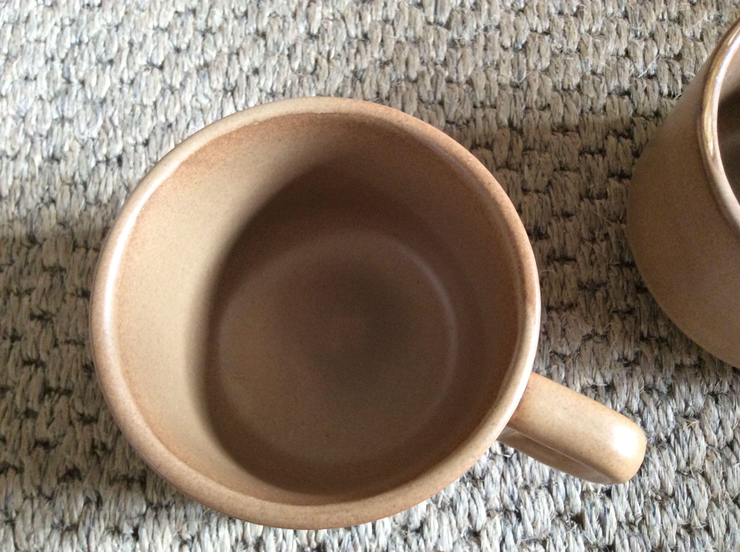 Duo of sandstone cups