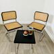 Paires de chaises de Marcel Breuer Cesca B32 noires