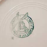 Lot 3 dessert plates Tablecloth