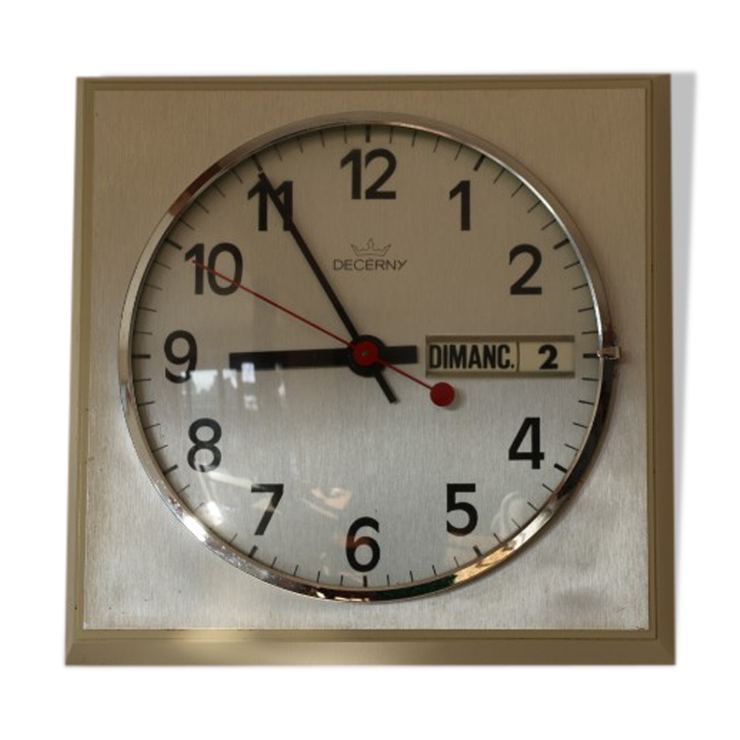 Rectangular Decerny wall clock