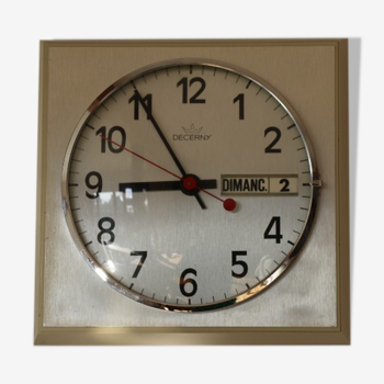 Rectangular Decerny wall clock