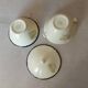complete service in yellow earthenware Ainay Salin France