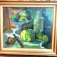 Marcel Cramoysan.20th century.still life.oil on hardboard signed and dated 1946