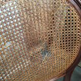 Table and six chairs in the Louis XVI style mahogany